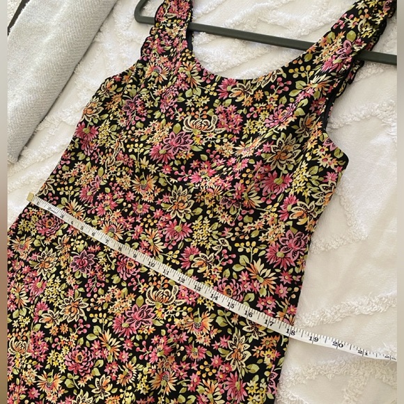 The Limited vintage floral mini dress v-neck sleeveless size 12 - Picture 11 of 12